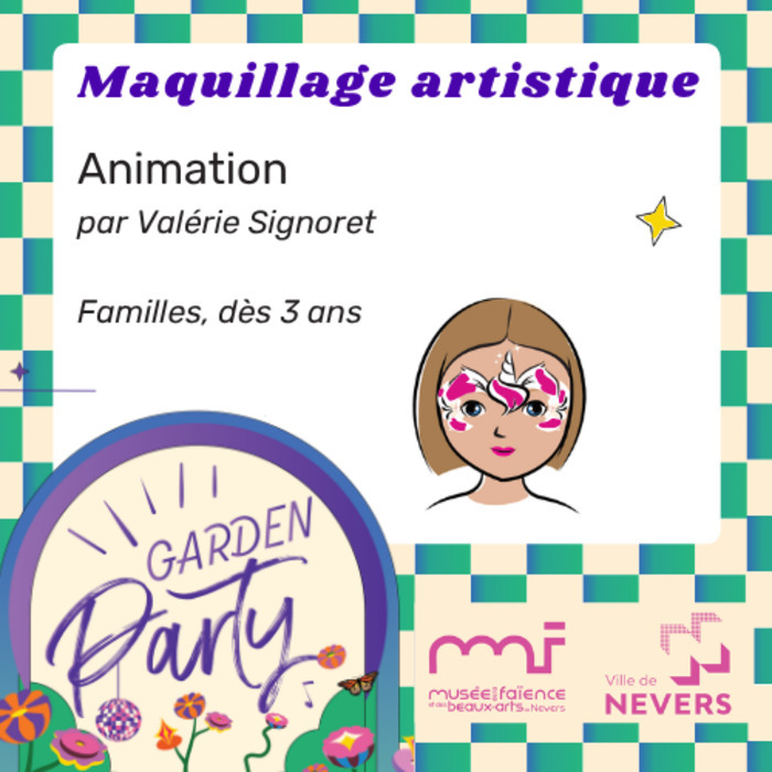 Maquillage artistique Musée de la Faïence et des Beaux-Arts Nevers