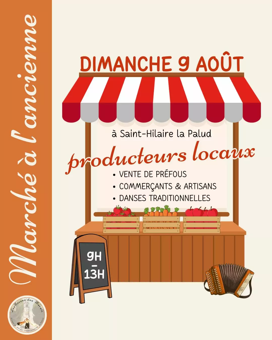 Marché à l’ancienne à Saint Hilaire La Palud  Saint-Hilaire-la-Palud