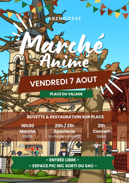 Marché animé Arengosse