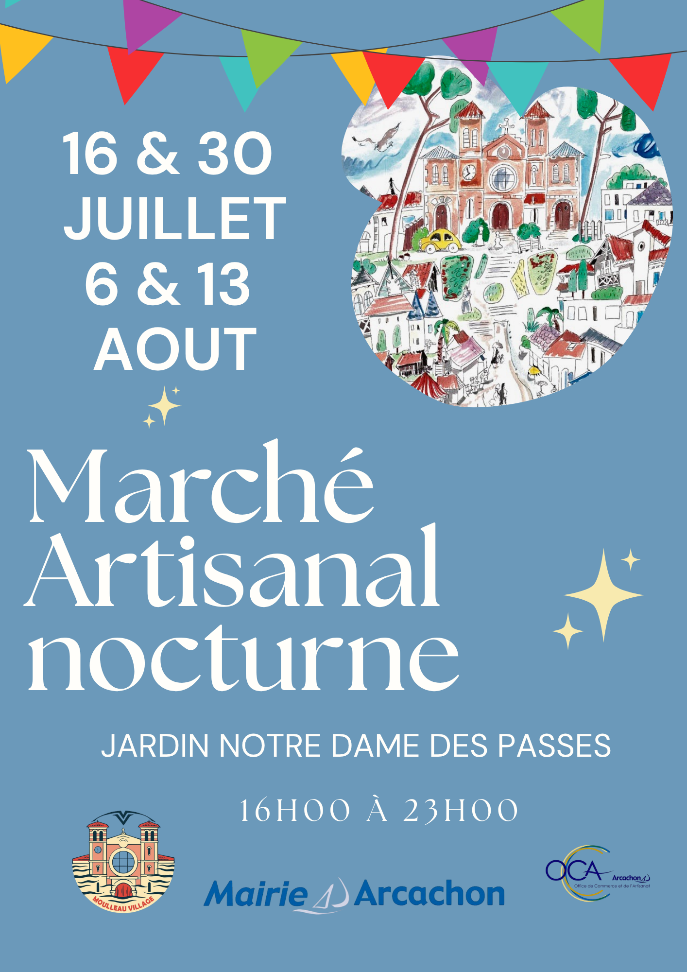 Marché artisanal du Moulleau Avenue Notre Dame des Passes Arcachon 2026-07-16