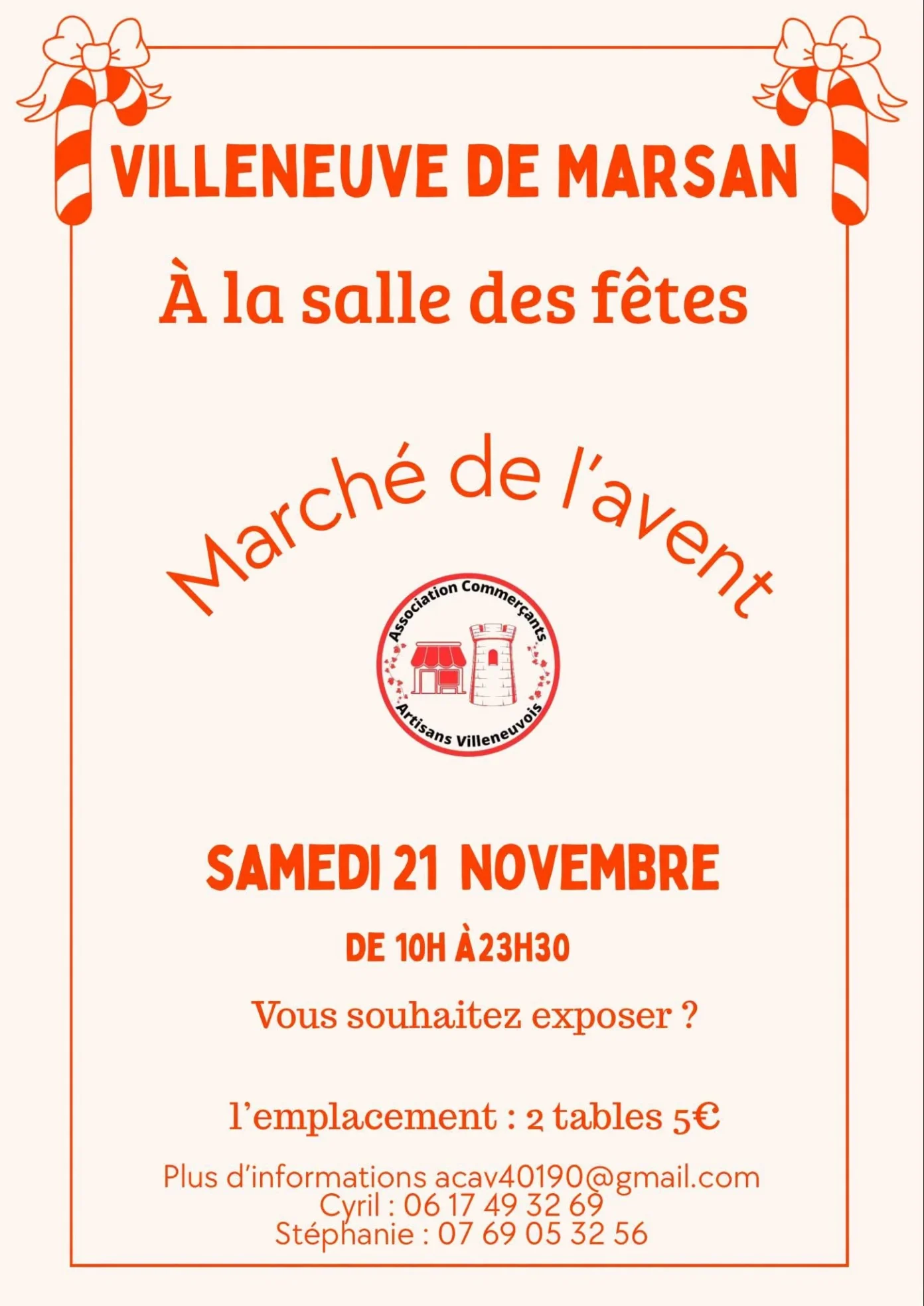 Marché de l&rsquo;Avent Salle des Fêtes Villeneuve-de-Marsan