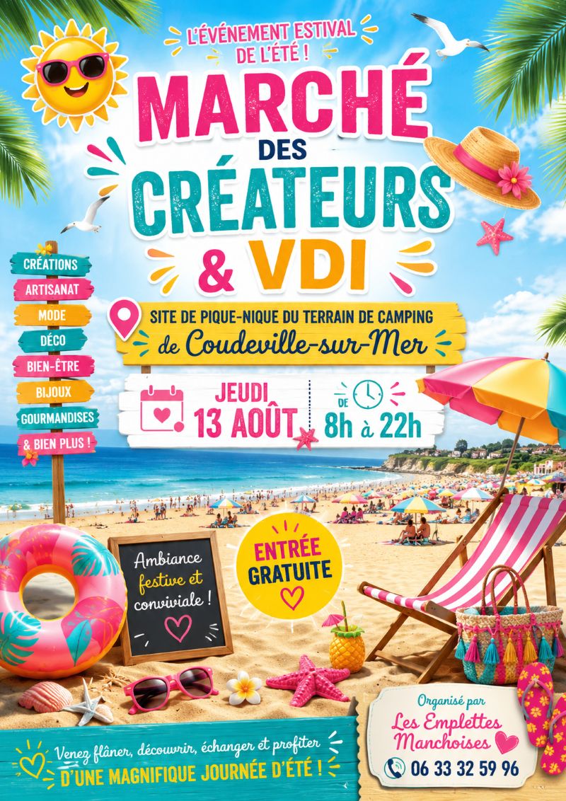 Marché de l&rsquo;été de Coudeville plage  Coudeville-sur-Mer