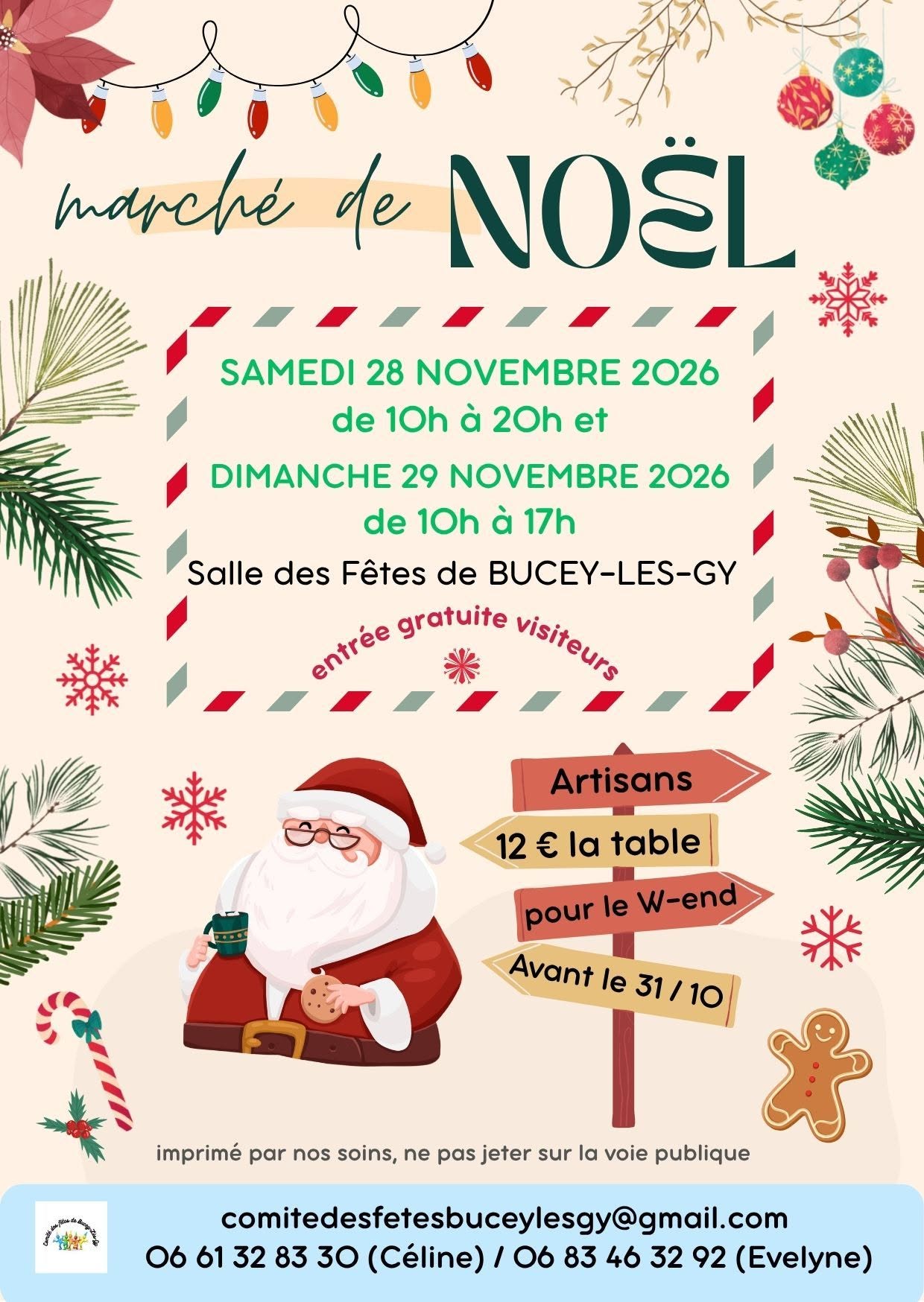 Marché de Noël à Bucey-lès-Gy Bucey-lès-Gy 2026-11-28
