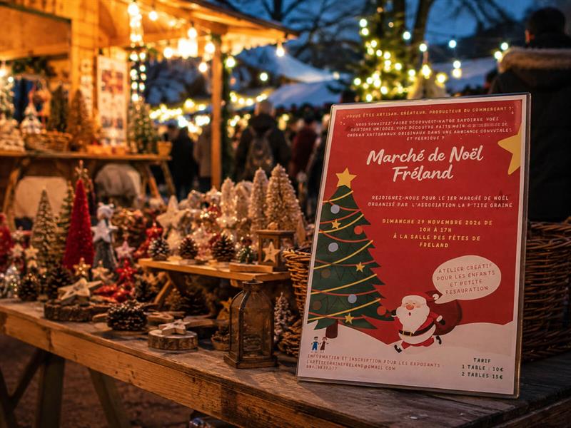 Marché de noël rue des Sorbiers Fréland 2026-11-29