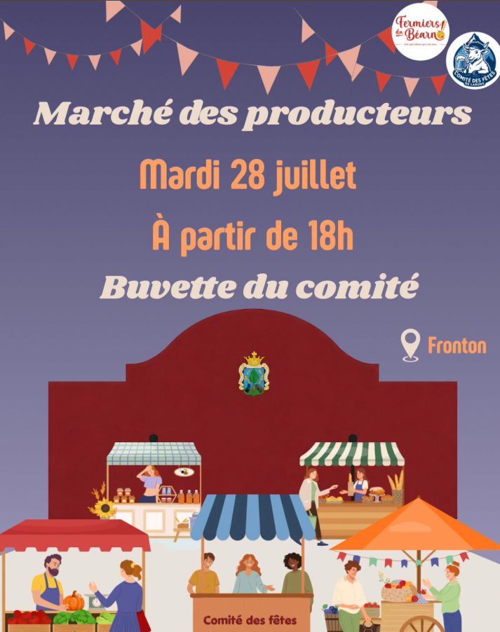 Marché de producteurs Fronton Laruns 2026-07-28