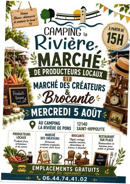 Marché de Producteurs locaux & Marché des créateurs & Brocante Saint-Hippolyte