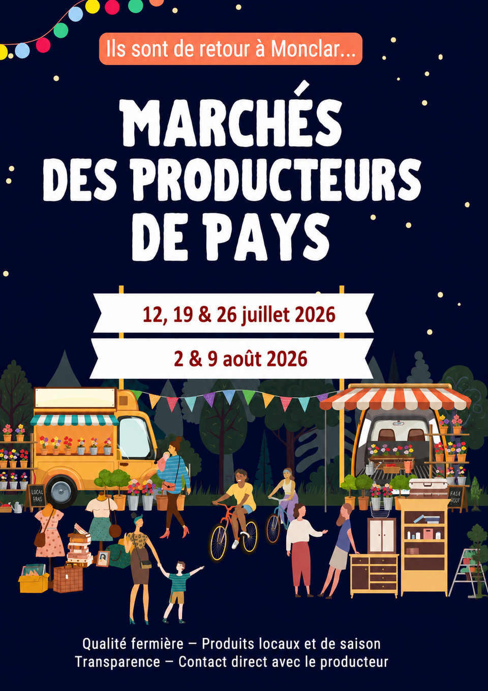 Marché des Producteurs de Pays de Monclar 2026  Monclar