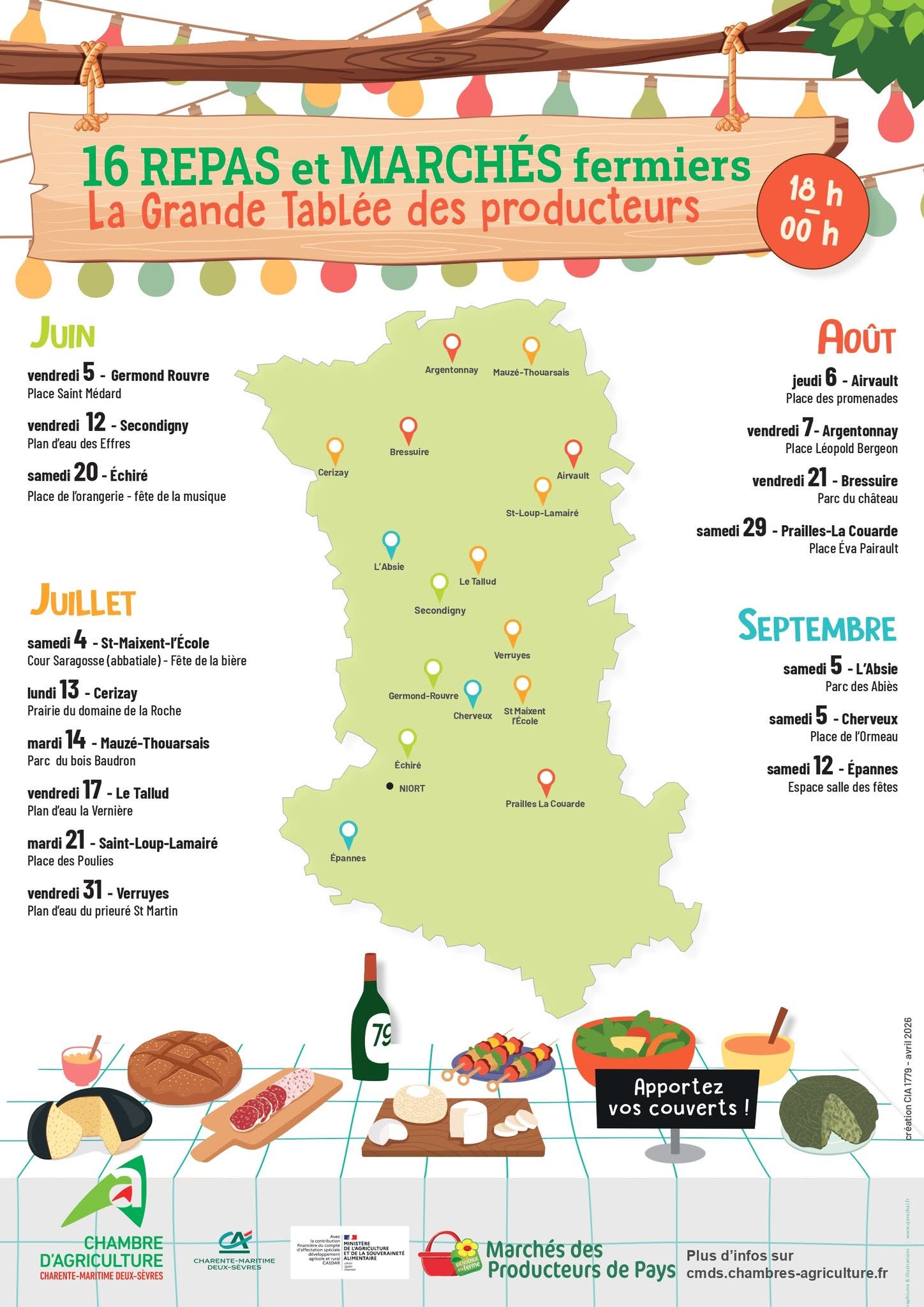 Marché des Producteurs de Pays Place des Poulies Saint-Loup-Lamairé 2026-07-21