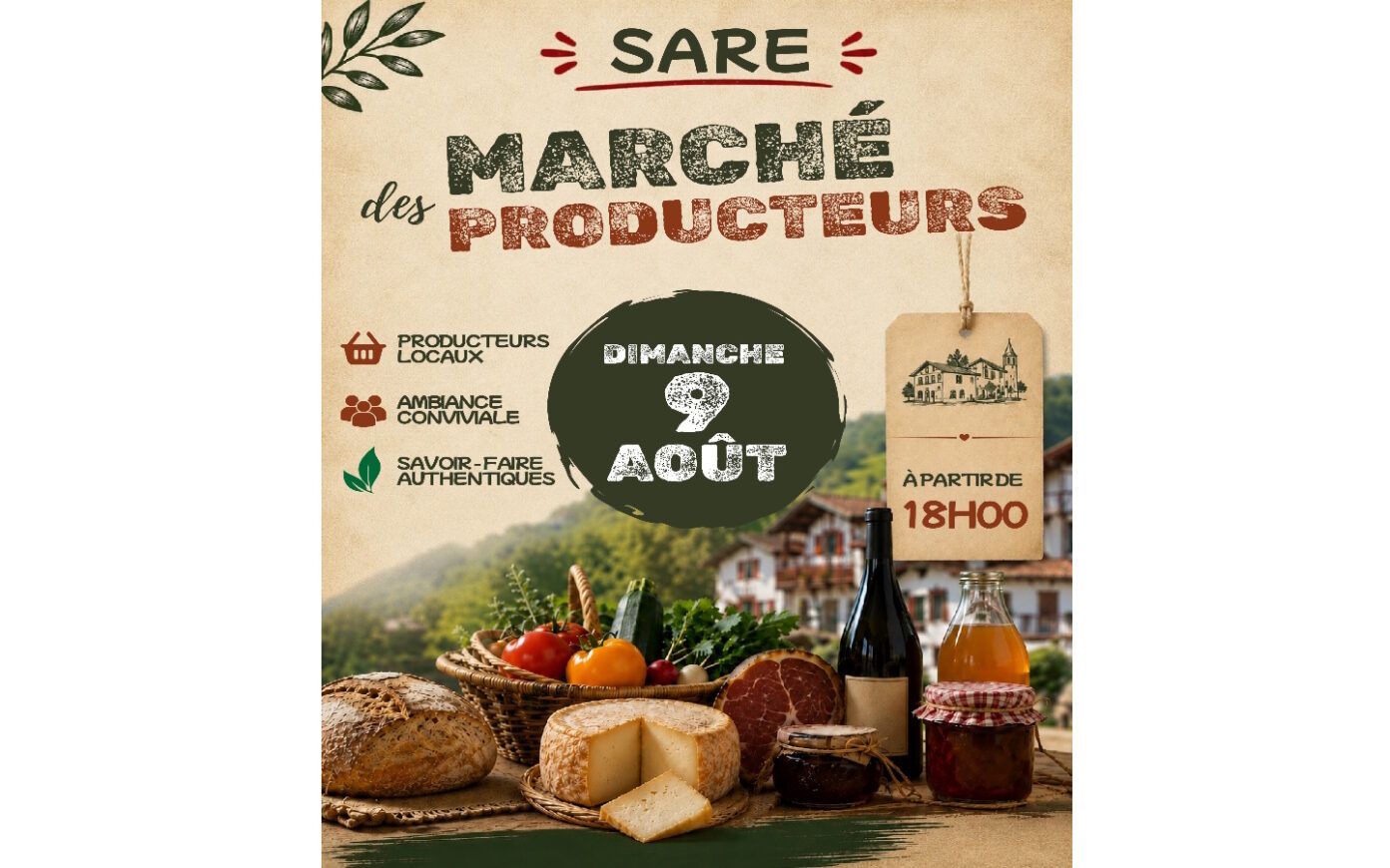 Marché des producteurs Plaza Sare