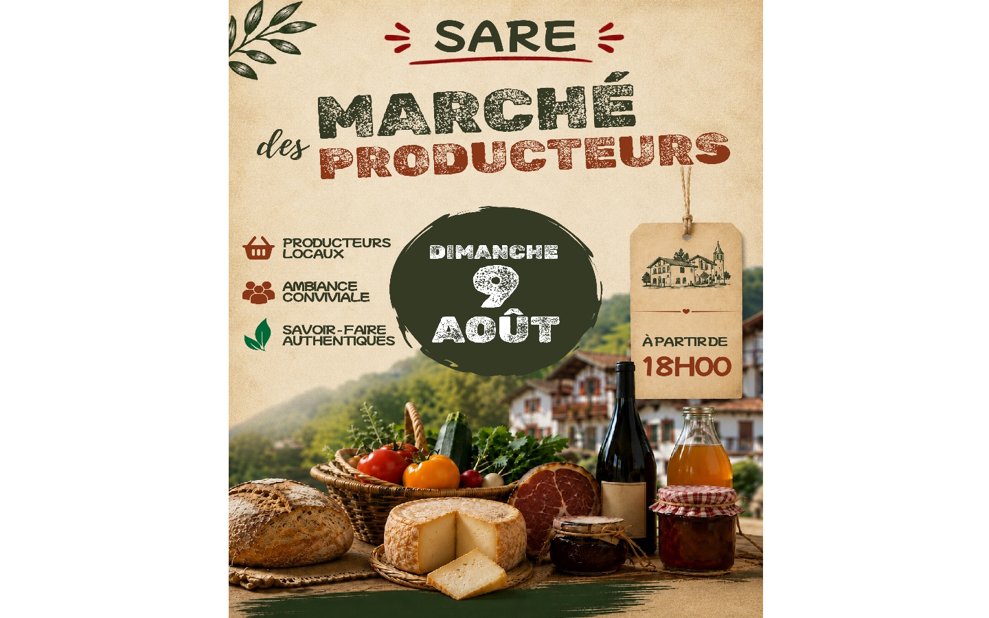 Marché des producteurs Plaza Sare