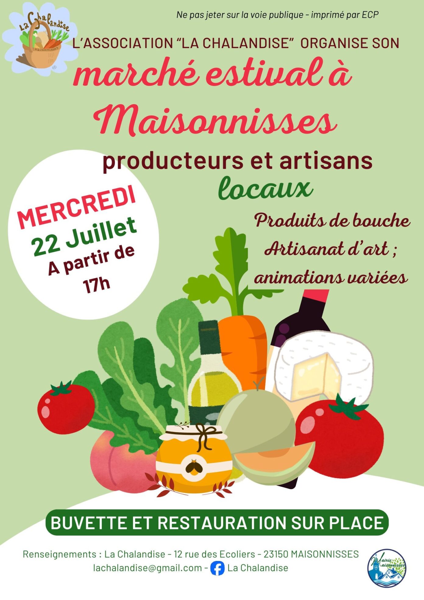 Marché estival Maisonnisses