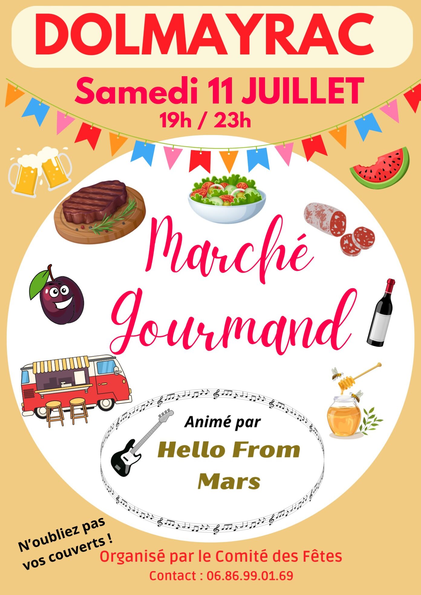Marché Gourmand de Dolmayrac autour de la tour Dolmayrac
