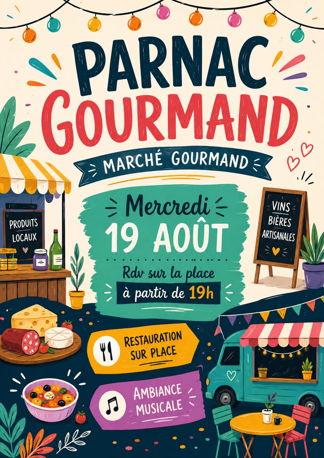 Marché gourmand de Parnac Parnac