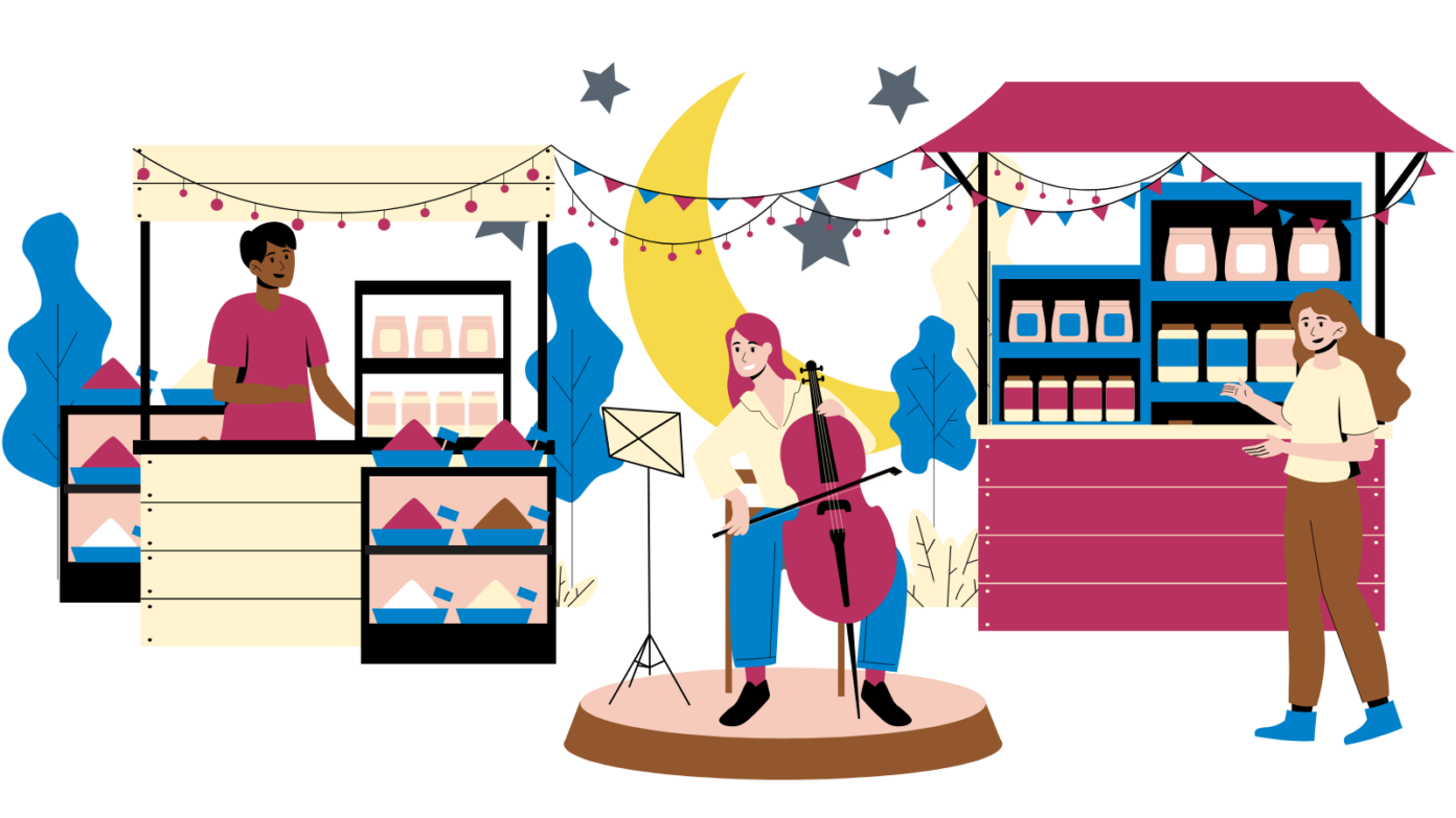 Marché Gourmand nocturne Place Gustave Lamarque Castres-Gironde