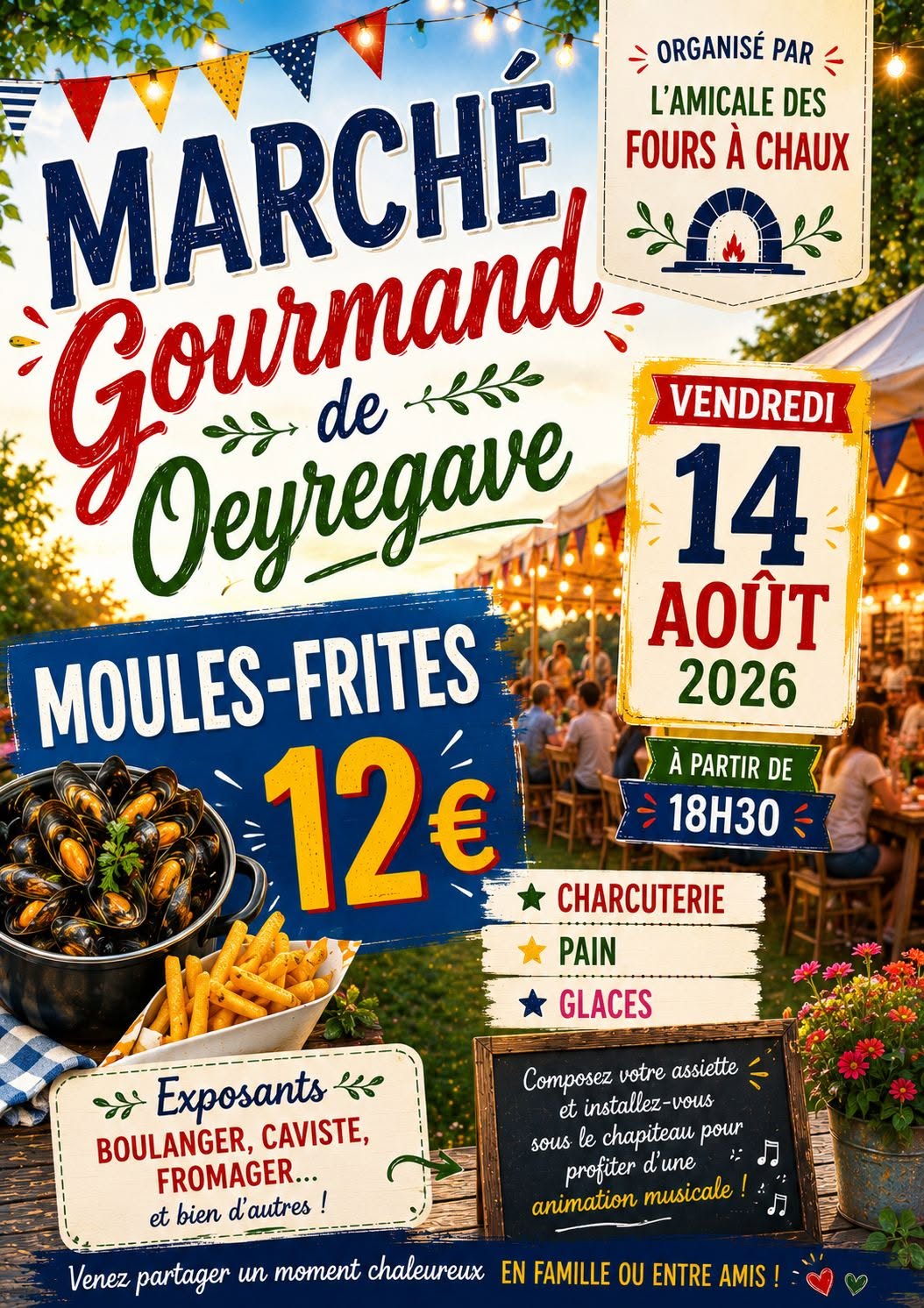 Marché gourmand Oeyregave