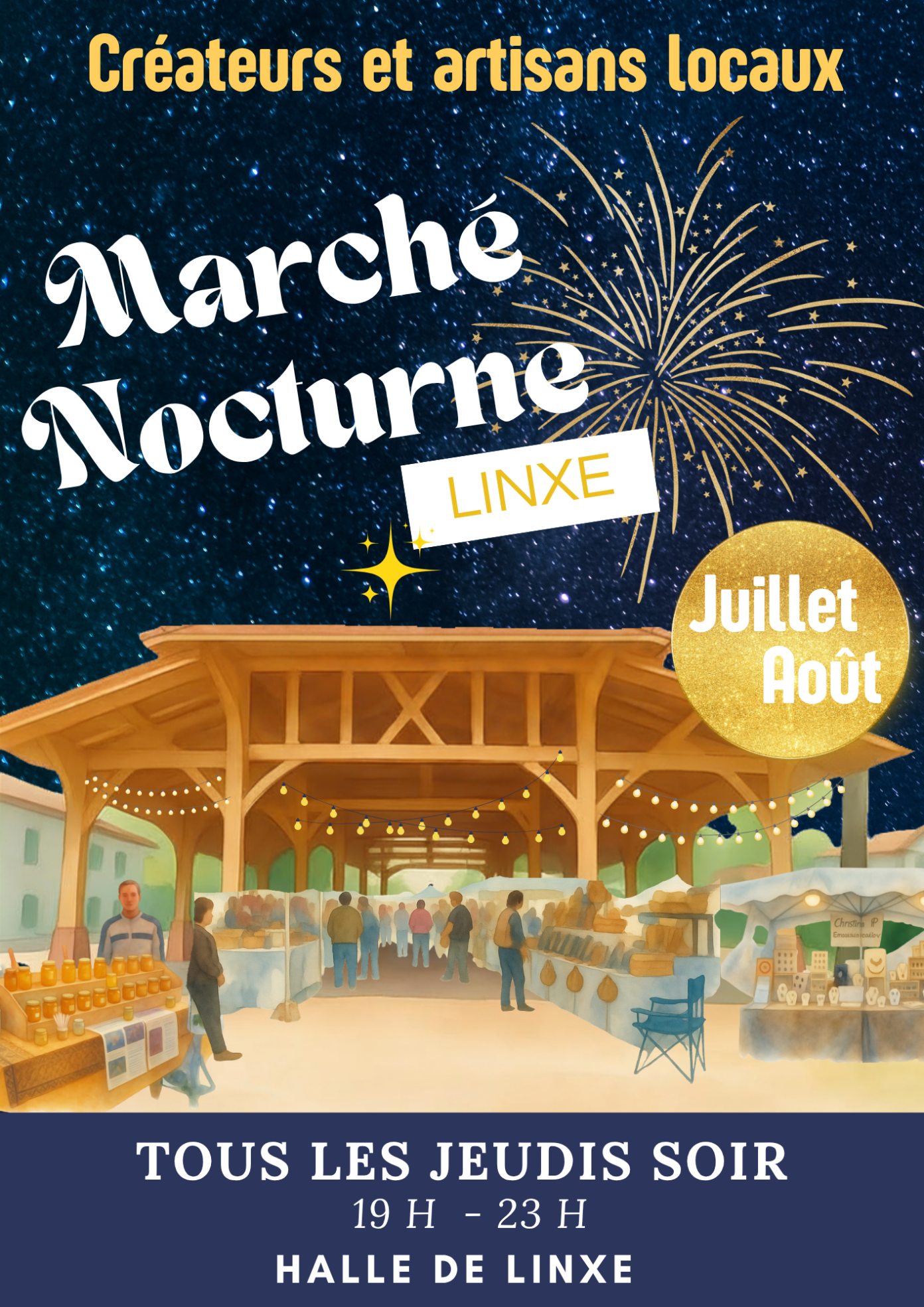 Marché nocturne artisanal Linxe