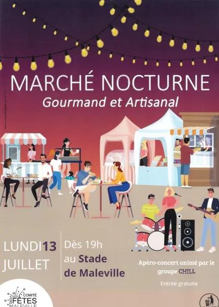Marché nocturne gourmand et artisanal Maleville