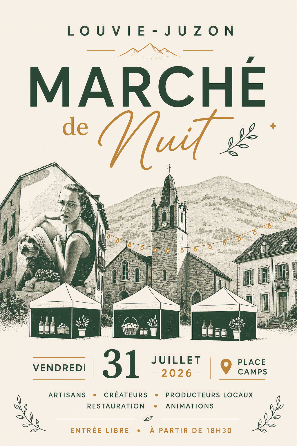 Marché Nocturne Louvie-Juzon