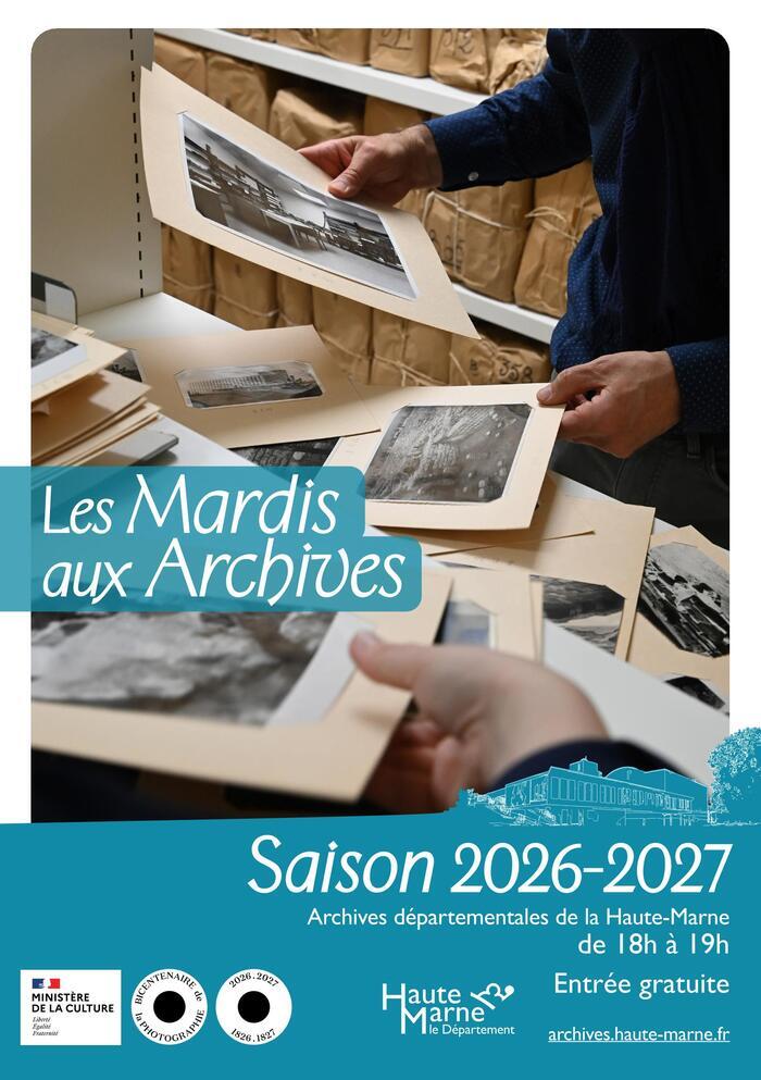 Mardi aux Archives : thème à confirmer, Archives départementales de la Haute-Marne, Chamarandes-Choignes