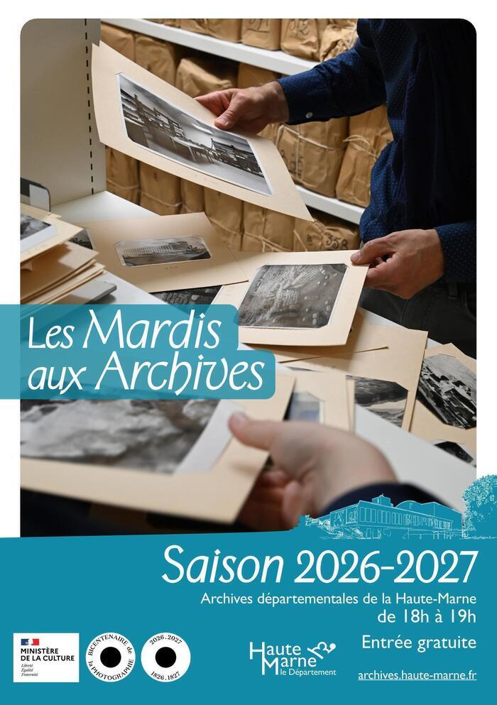 Mardi aux Archives : thème à confirmer, Archives départementales de la Haute-Marne, Chamarandes-Choignes
