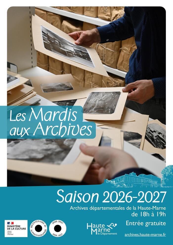 Mardi aux Archives : thème à confirmer, Archives départementales de la Haute-Marne, Chamarandes-Choignes