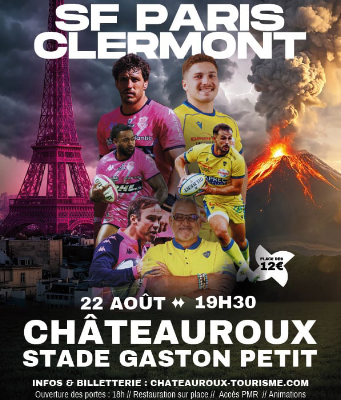 Match Amical Stade français Paris ASM Clermont Châteauroux