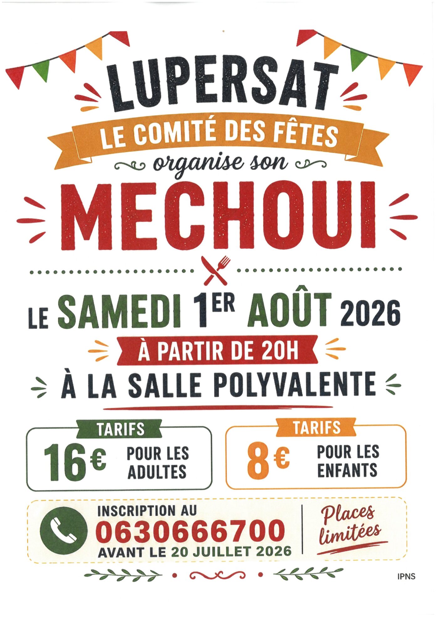 MECHOUI ESTIVAL Salle des fêtes Lupersat