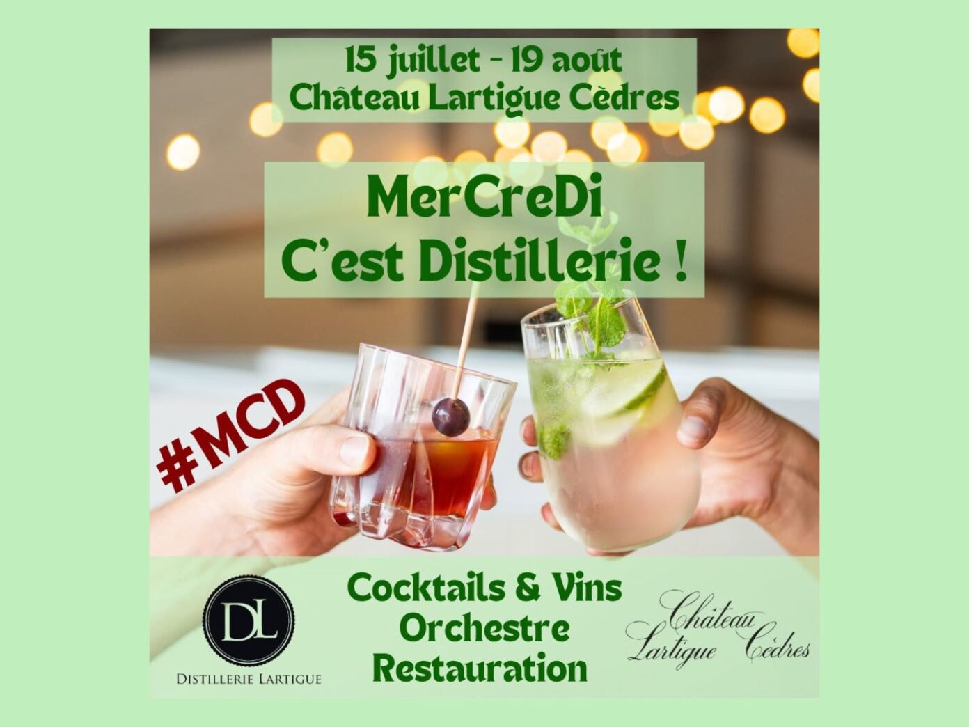 Mercredi c&rsquo;est distillerie Distillerie / Château Lartigue-Cèdres Croignon