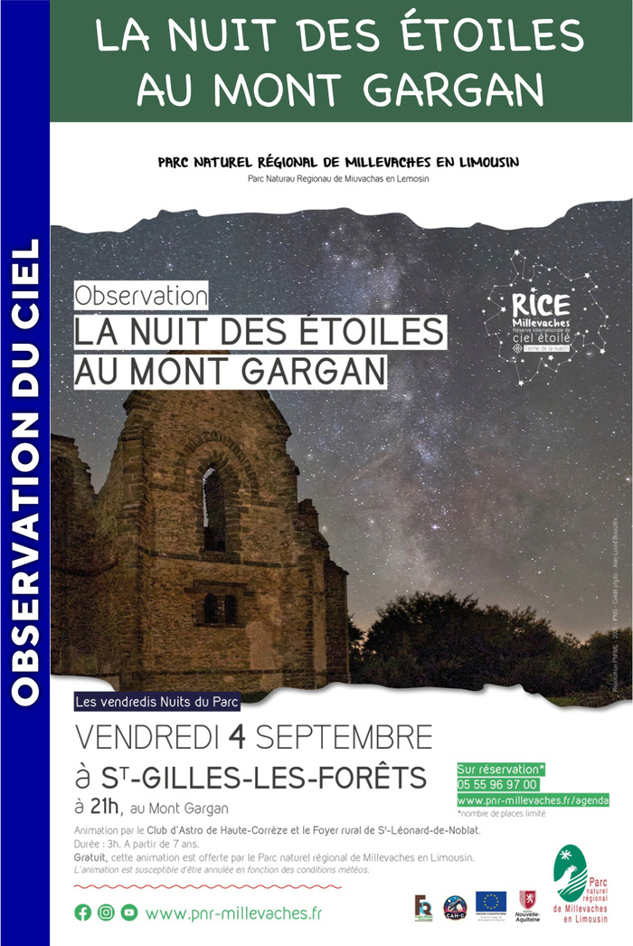 MILLEVACHES – La nuit des étoiles au Mont Gargan, Mont Gargan, Saint-Gilles-les-Forêts, Saint-Gilles-les-Forêts