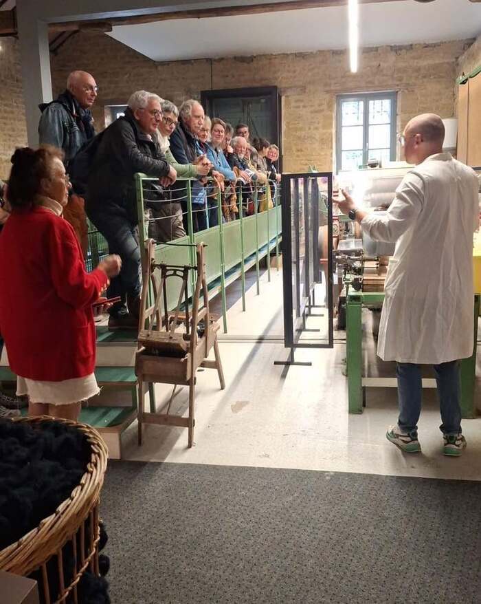 Mise en marche de la ligne de feutrage Sommer et découverte des Mouz’Marottes, Musée du Feutre, Mouzon
