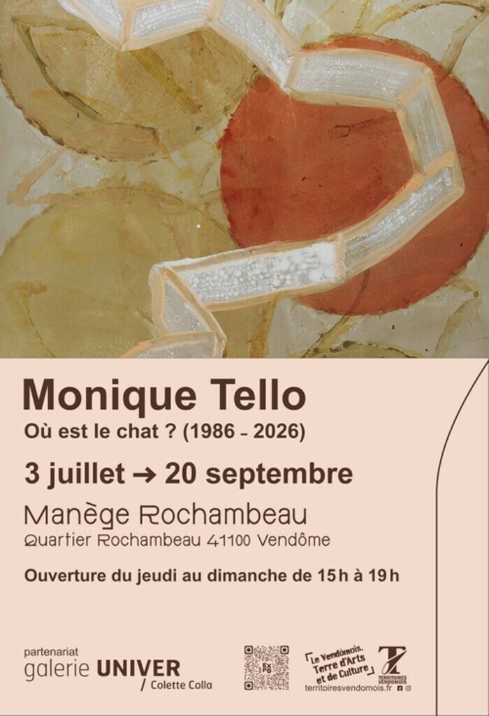 Monique Tello "Où est le chat (1986-2026)?" Grand manège du quartier Rochambeau Vendôme