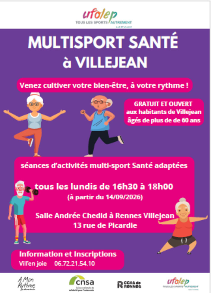 MULTISPORT santé à Villejean, Salle Andrée Chedid, Hem