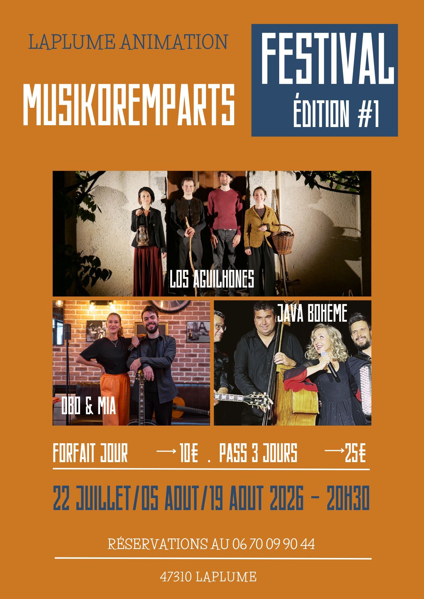 Musik’O’Remparts LES REMPARTS DE LAPLUME Laplume 2026-08-19