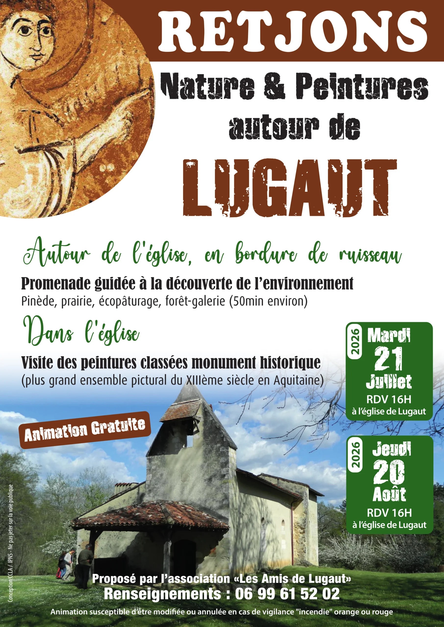 Nature et Peintures autour de Lugaut Lugaut Retjons 2026-07-21