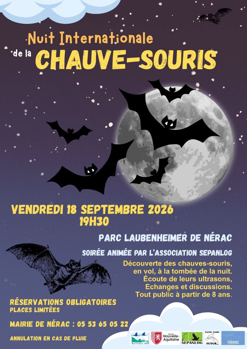 Nuit de la Chauve-Souris 42 Avenue Maurice Rontin Nérac 2026-09-18