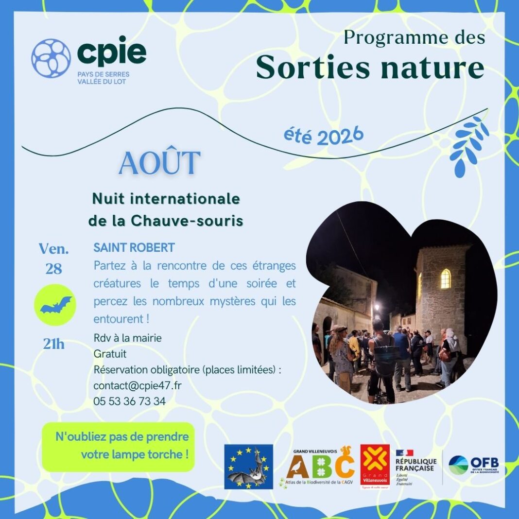 Nuit internationale de la Chauve-souris Mairie de Saint-Robert Saint-Robert