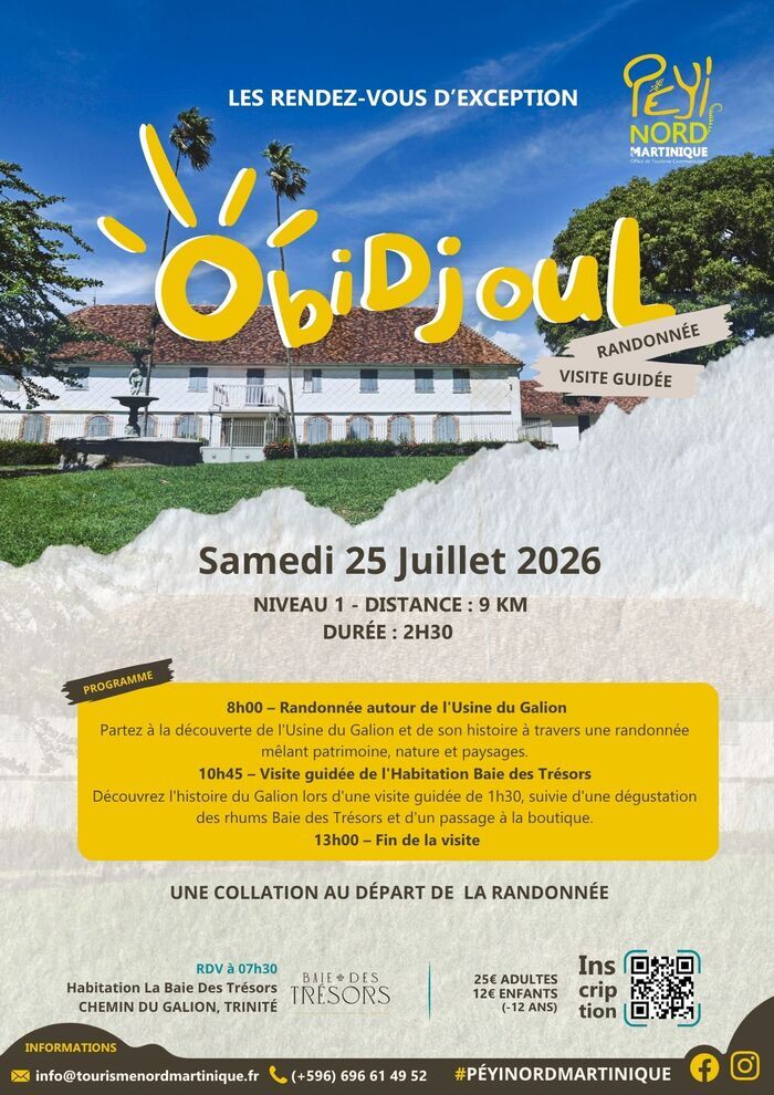 OBIDJOUL, LES RENDEZ VOUS D &lsquo;EXCEPTION, TRINITE BAIE DES TRESORS, La Trinité
