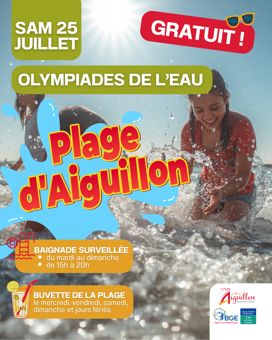 OLYMPIADES DE L&rsquo;EAU  Aiguillon