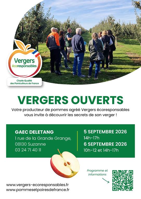 Opération Vergers ouverts GAEC Deletang Suzanne