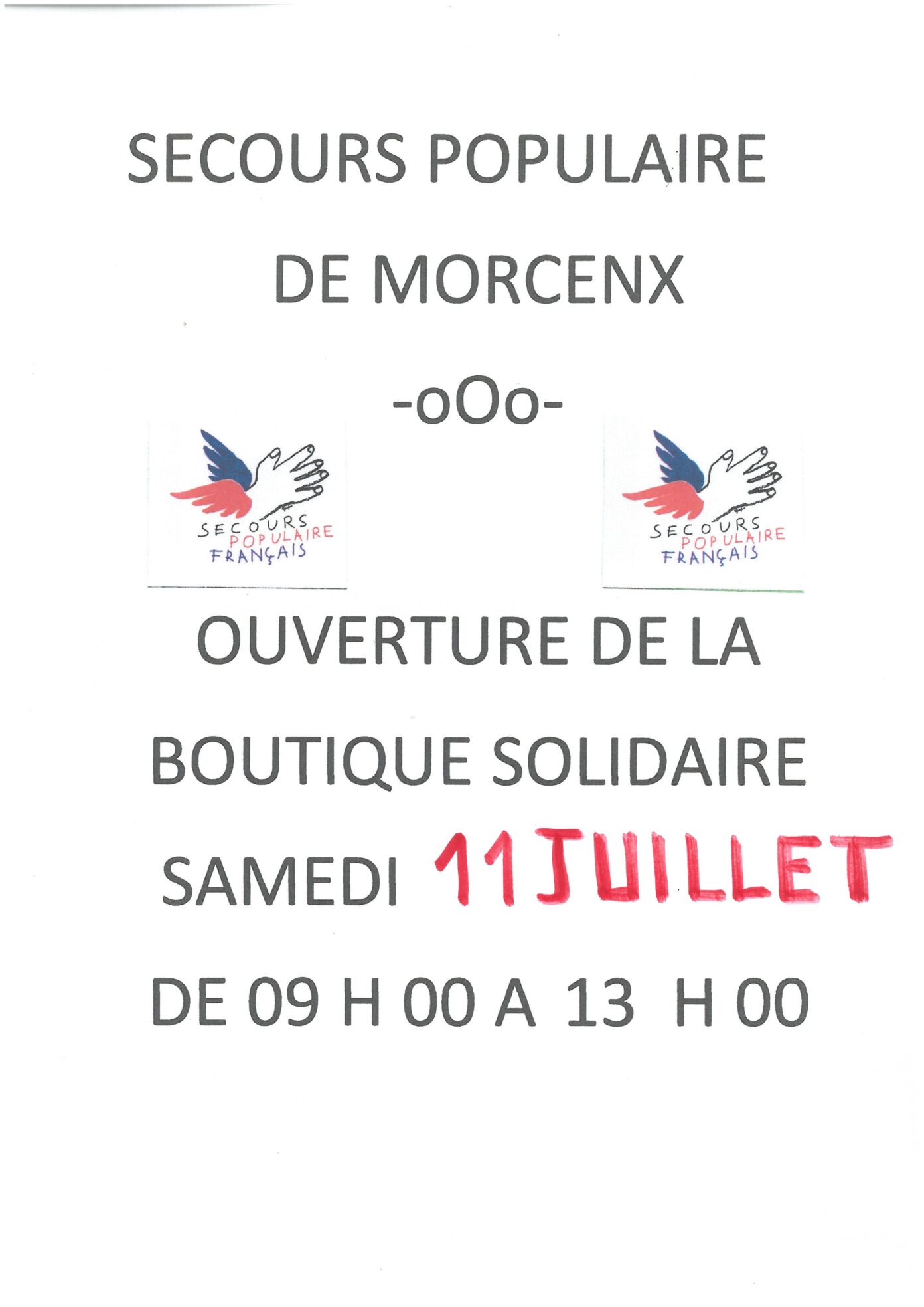 Ouverture de la boutique solidaire Secours Populaire de Morcenx  Morcenx-la-Nouvelle