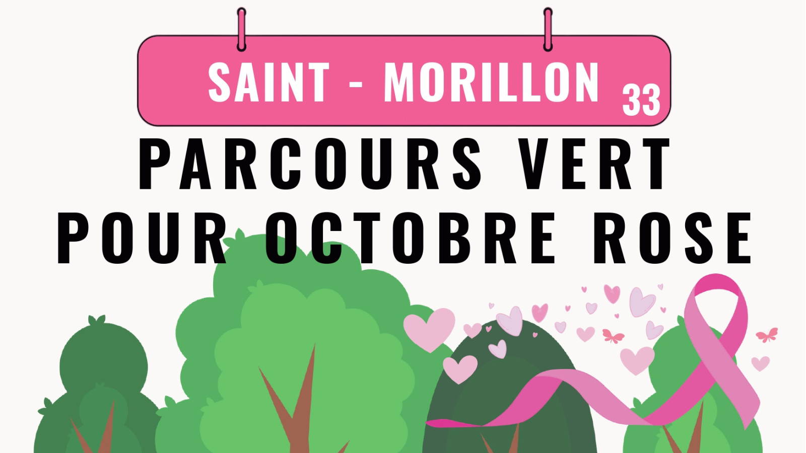 Parcours Vert pour Octobre Rose 2026 Esplanade de la salle des fêtes Saint-Morillon 2026-10-11