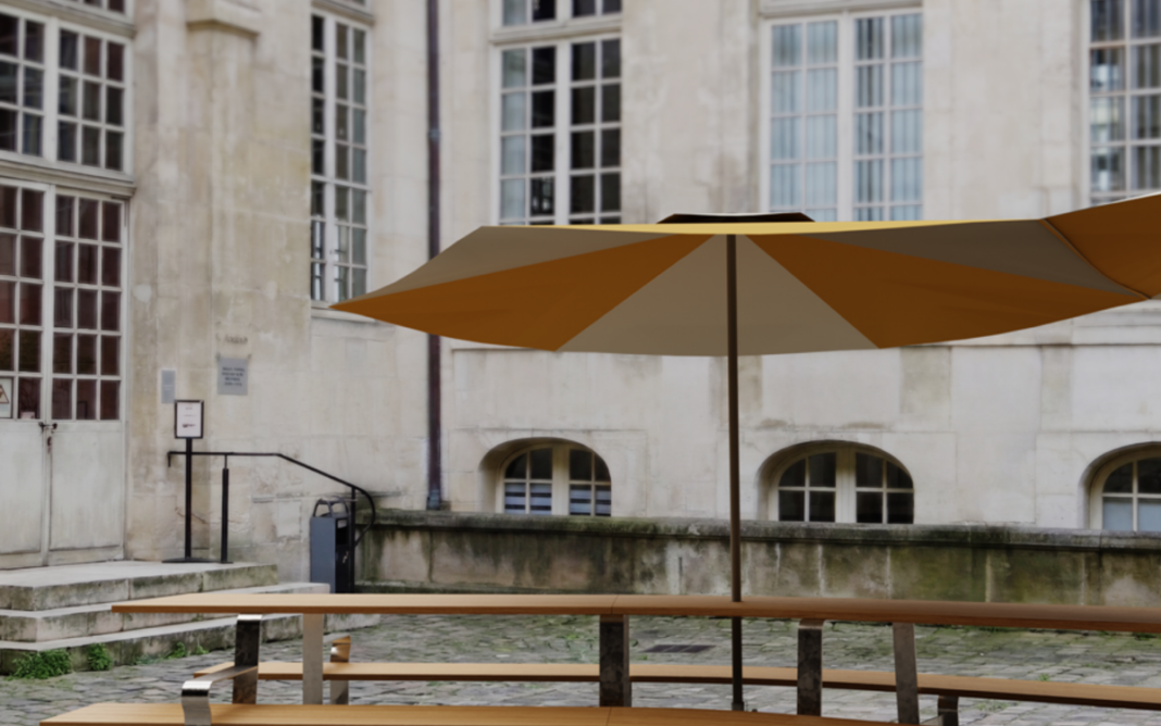 Paris Design Week : PICNIC par le studio CLUZEL PLUCHON Cour de l’hôtel d’Albret Paris