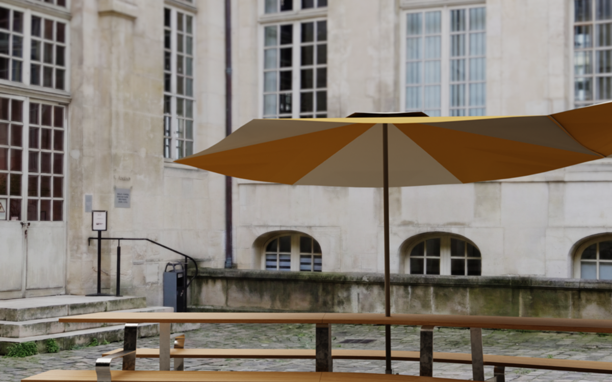 Paris Design Week : PICNIC par le studio CLUZEL PLUCHON Cour de l’hôtel d’Albret Paris