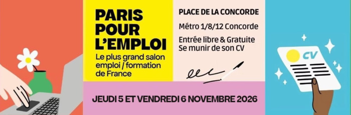 Paris pour l&rsquo;Emploi 2026, Place de la Concorde, Paris