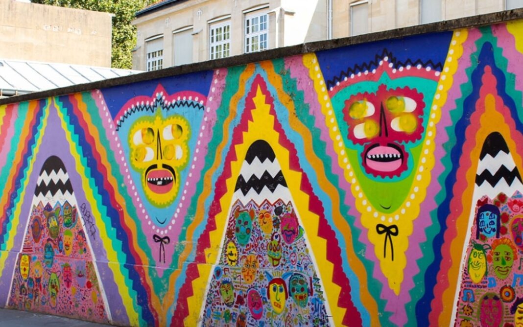 Paris Street Art à la Butte-aux-Cailles Métro station Corvisart Paris