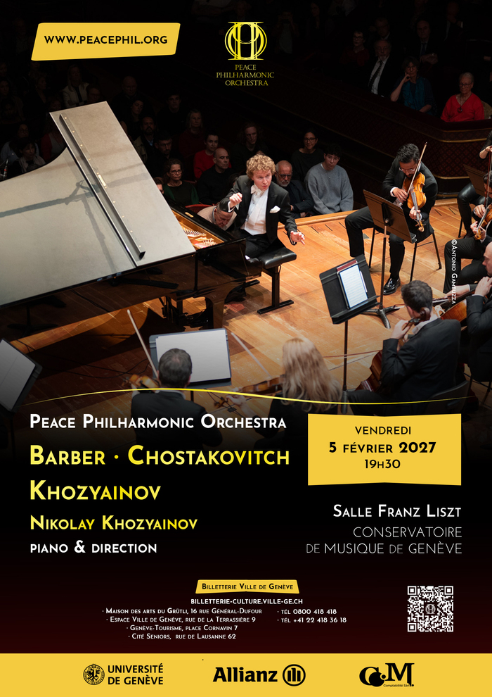 Peace Philharmonic & Nikolay Khozyainov interprètent Barber