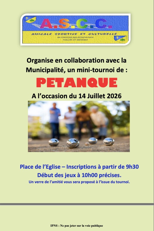 Pétanque Crottes-en-Pithiverais