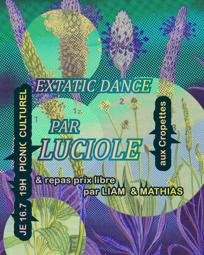 Picnic Culturel avec Luciole – Ecstatic dance et repas Prix Libre I am staying positive - buvette du parc des Cropettes Genève