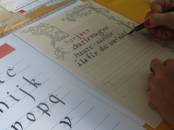 Plume en main : la calligraphie, Archives départementales de la Haute-Savoie, Annecy