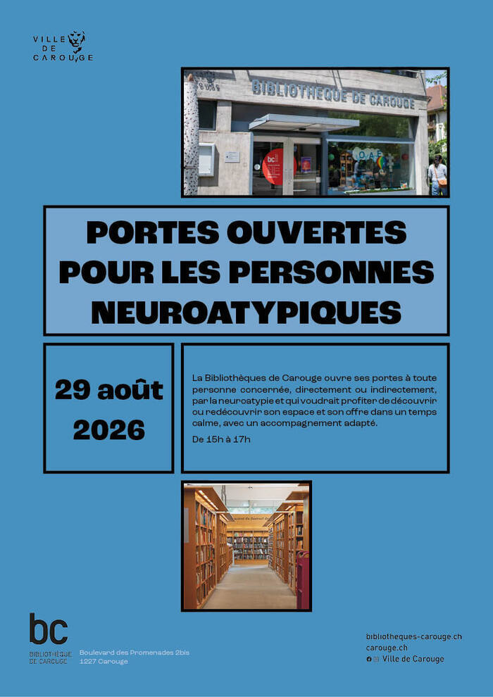 Portes ouvertes pour les personnes neuroatypiques, Bibliothèque de Carouge, Carouge